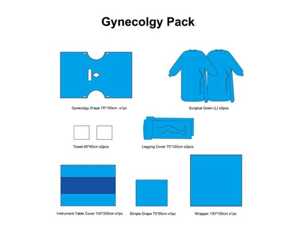 Disposable Universal Surgical Drape Pack Gynecology Drape