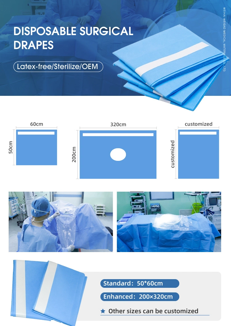 Adhesive Surgical Drape Sterile Orthopedic Extremity Drapes Pack Hand Foot Universal Drape