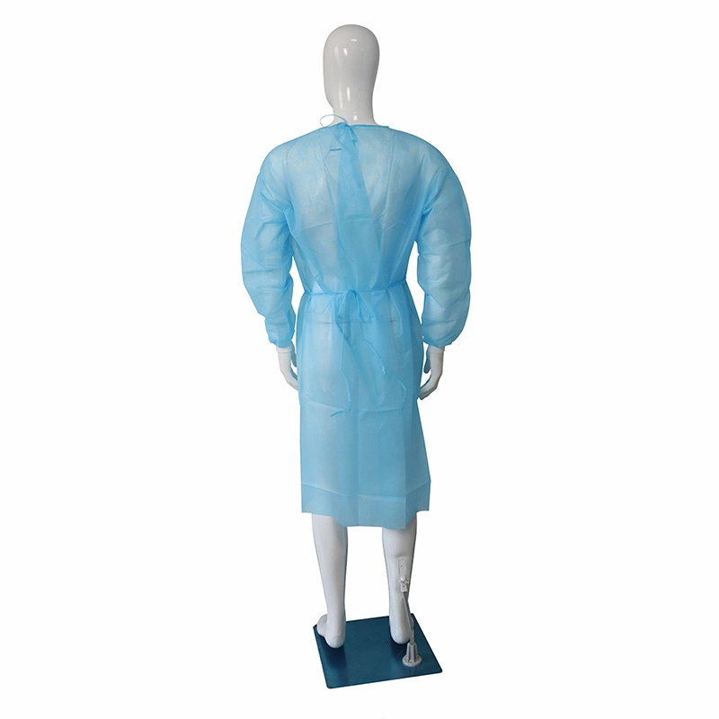 Knitted Cuffs AAMI Standard Level 1/2/3 Non Woven Disposable Medical Surgical Isolation Gown for Hospitals